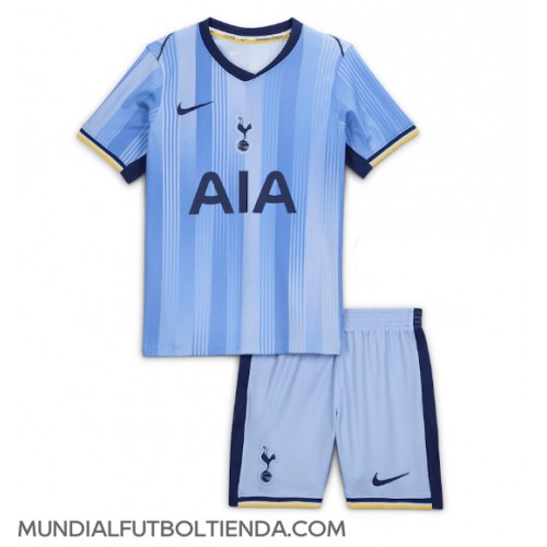 Camiseta Tottenham Hotspur Segunda Equipación Replica 2024-25 para niños mangas cortas (+ Pantalones cortos)